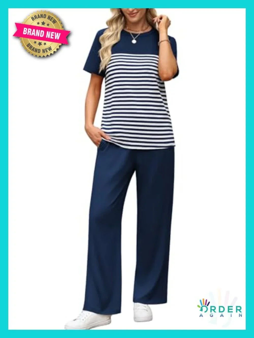 Buttery Soft 2 Piece Set Wide Leg Pants Matching Lounge Set S-2XL